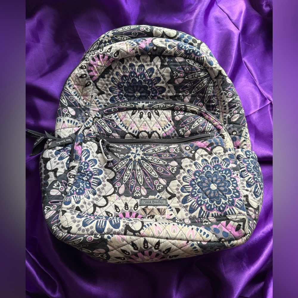Vera Bradley Black Quilted Backpack